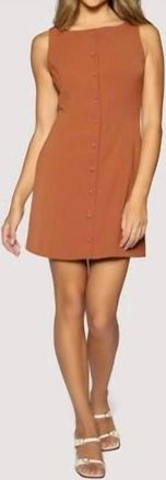 Lost + Wander Stroll In Madrid Mini Dress In Terracotta