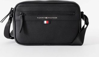 Tommy Hilfiger Mens Tommy Hilfiger Essential PU Metal Logo Mens Reporter Bag - Black - Size: ONE size