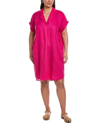 Eileen Fisher Eileen Fisher Mini Notch Collar Linen Dress