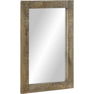 vidaXL Specchio da Bagno 50x2,5x70 cm in Legno Massello di Mango - Vidaxl