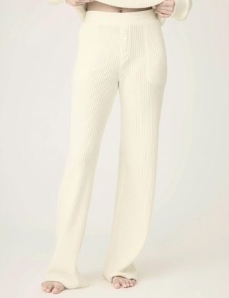 PJ Salvage Waffles Lounge Pants In Natural