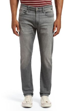 Mavi Marcus Slim Straight Leg Jeans in Mid Grey Feather Blue at Nordstrom, Size 36 X 32