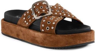 Seychelles Crushing Wave Platform Slide Sandal in Tan at Nordstrom, Size 9.5