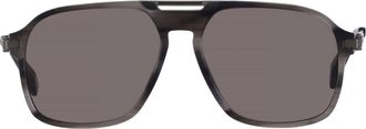 Chopard Polarized Smoke Navigator Mens Sunglasses SCH347 6X7P 58