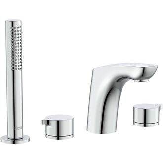 Roca Roca - Grifo Bimando De Repisa Con Ca&ntilde;o 130 Mm Para Ba&ntilde;o-ducha Insignia