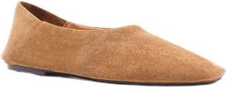 Gentle Souls Indie Skimmer Flat in Brown Suede at Nordstrom, Size 6.5