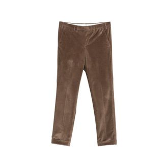 Pantaloni Torino Corduroy-texture Turned-up Trousers