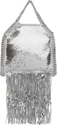 Stella McCartney Mini borsa tote Falabella di Stella Mccartney con frange