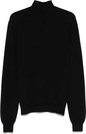 MUGLER Maglione con cut-out - Nero