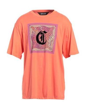 Tシャツ・カットソー JUST CAVALLI Men T-shirt Pink 78OAHT01CJ500 429 SNAKE LOGO T-shirt brand Just Cavalli — Globalbrandsstore.com/en