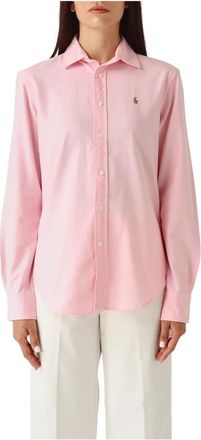 Polo Ralph Lauren Dames, Blouses & Shirts, Roze, Maat: 2XS Katoen