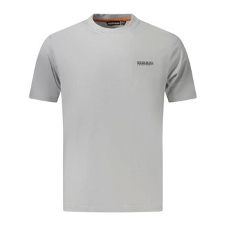 Napapijri T-Shirts, male, Gray, Size: 2XL S-Small Box Short-Sleeve T-Shirt