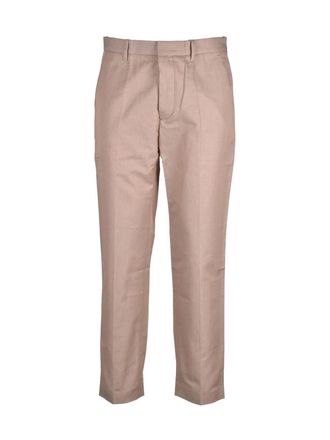 Hindustrie Hindustrie Beige Cotton Linen Trousers