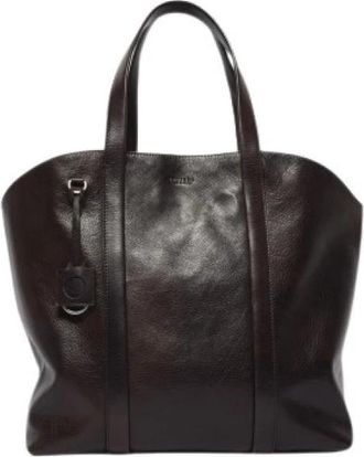 Orciani Off Duty Lagoon - Heren - Shoppers - Bruin - ONE Size - Leer - Tassen