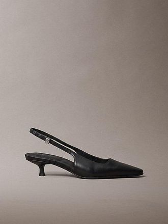 Calvin Klein Zapatos De Piel Con Tal&oacute;n Descubierto Y Tac&oacute;n Kitten
