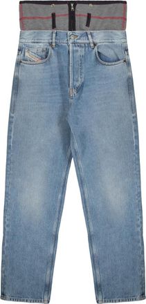 Diesel Licht denim jeans met rechte pijpen - Heren - Regular Fit Jeans - Blauw - W26 - Denim - Jeans
