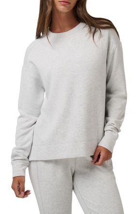 Travis Mathew Skyloft Crewneck Sweatshirt in Heather Light Grey at Nordstrom, Size X-Small