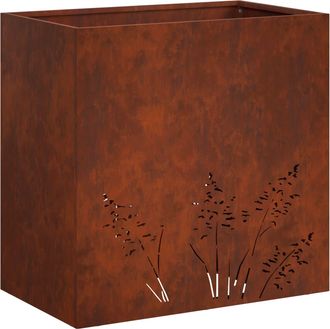 vidaXL Macetero De Jard&iacute;n Oxidado 50 X 30 X 49 Cm Acero Oxidado Vidaxl