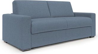 Divani.Store Divani.store - Nixon Sof&aacute; Convertible Con Colch&oacute;n H2o En Tela Impermeable 200 Cm (mat. 140x197) Azul