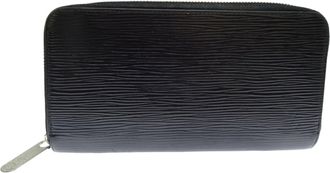 Louis Vuitton Black Noir Epi Leather Long Wallet (Bi-Fold) (Pre-Owned)