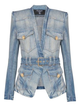 Balmain Denim jack - Blauw