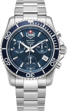 JDM Military Sierra Chrono Blue Dial Mens Watch JDM-WG019-02