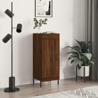 vidaXL Vidaxl - Aparador Madera De Ingenier&iacute;a Marr&oacute;n Roble 34,5x34x90 Cm