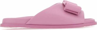 Ferragamo Womens Viva Pu Flip Flops In Pink
