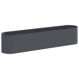 vidaXL Cama De Jard&iacute;n Elevada Gris Antracita 200 X 40 X 40 Cm Vidaxl