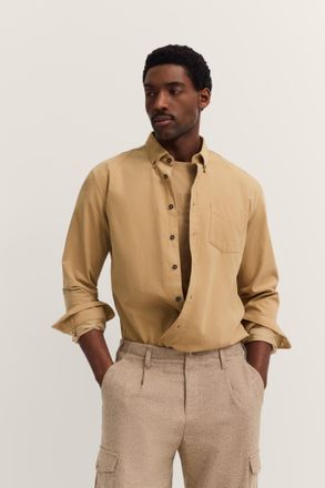 Bugatti Herren Corduroy overhemd in modern fit met button-down kraag