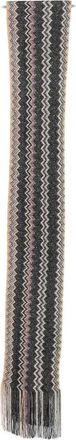 Missoni Sciarpa in maglia a zigzag - - Accessories - Donna - Nero - ONE SIZE