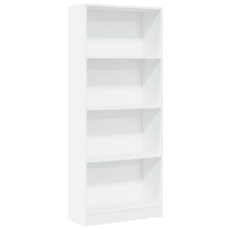 vidaXL Estanter&iacute;a De Madera De Ingenier&iacute;a Blanca 60x24x143 Cm Vidaxl