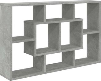 vidaXL Vidaxl - Estanter&iacute;a Pared Madera Ingenier&iacute;a Gris Hormig&oacute;n 85x16x52,5 Cm