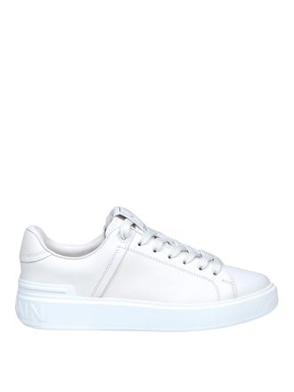 Balmain Balmain B Court Sneakers In White Leather