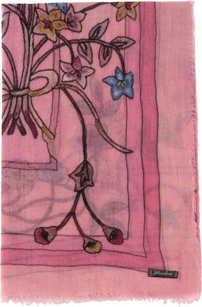 Faliero Sarti Chantal Scarf - Dames - Wintersjaals - Roze - ONE Size - Wol - Accessoires