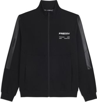 Freddy Felpa full-zip e cappuccio con dettagli tono su tono