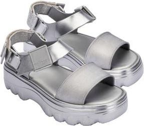 Melissa Kick Off Platform Sandal in Silver at Nordstrom Rack, Size 10
