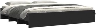 vidaXL Vidaxl - Estructura de cama madera de ingeniería negra 200x200 cm