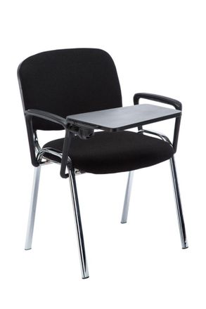 Regalos Miguel Sillas De Escritorio - Pack 4 Sillas Ofis Chrome Con Pala Y Brazo - Negro