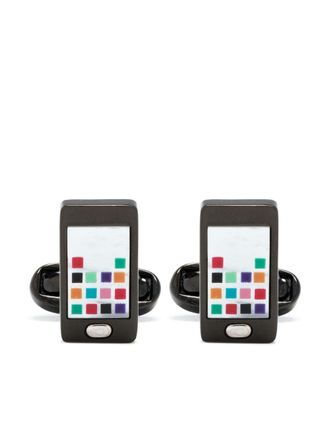 Paul Smith Gemelli Phone con logo inciso - Nero