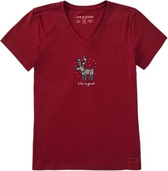 Life is good Crusher V-Neck T-Shirt