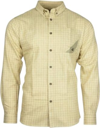 Dixie Mens Oxford Cape Lookout Button Down Shirt In Light Beige