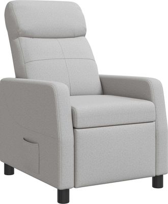 vidaXL Recliner Gris Nube Tela Vidaxl