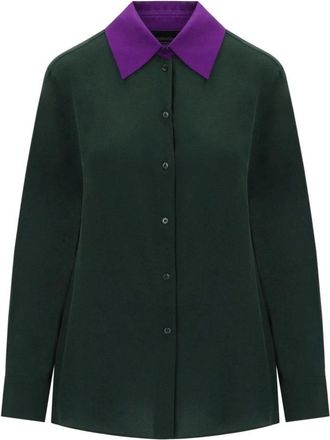 Max Mara Dames, Blouses & Shirts, Groen, Maat: XS Zijde