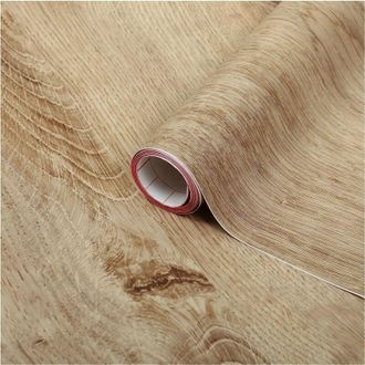 OEM Papel Adhesivo Con Efecto Madera De Roble Para Muebles - Rollo De Vinilo Autoadhesivo Decorativo - Para Cocina, Puerta, Mesa - Decoraci&oacute;n Con Revestim