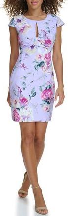 Siena My Balconia Keyhole Floral Body-Con Dress in Lilac Multi at Nordstrom Rack, Size 10