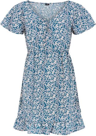 Protest Strandkleid PROTEST Kleid PRTFENNA, Damen, Gr. XL, EURO, blau (raku blau), Obermaterial: 100% Polyester PES., Kleider Strandkleid