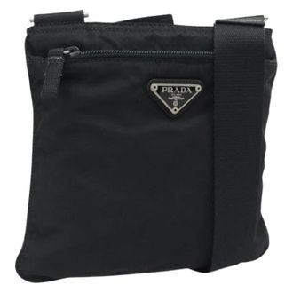 Prada Pre-owned Vintage Schoudertas - Dames - Pre-owned - Zwart - Maat: ONE Size Nylon