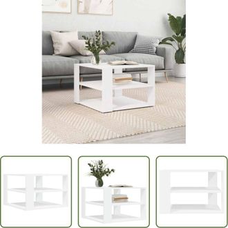 vidaXL vidaXL Tavolino da soggiorno - Tavolino da Salotto Bianco 58x58x40 cm in Legno Multistrato
