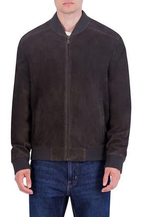 Cole Haan Suede Bomber Jacket in Grey at Nordstrom Rack, Size Xx-Large